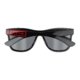 Schwarze Sonnenbrille mit dunklen Glsern.