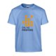 Carolinablaues Baumwoll-T-Shirt, Unisex, schwere Qualitt.
