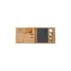 Graues Schiefer Kse-Set mit Holzgriffen, bestehend aus Brett und Messern.