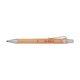 Holzfarbener Stift ohne Tinte mit Clip.