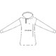 Baumwoll-Hoodie für Damen mit Kapuze und Kordelzug.