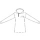 Baumwoll-Hoodie für Damen mit Kapuze und Kordelzug.