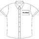 Kurzarm Poplin-Bluse fr Damen mit Knopfleiste.
