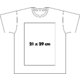 Weisses T-Shirt aus Stoff fr Herren mit kurzen rmeln.