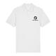 Wei�es Poloshirt aus Bio-Baumwolle f�r Herren mit kurzer Knopfleiste.