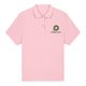 Rosa Poloshirt aus Bio-Baumwolle f�r Damen mit kurzen �rmeln.