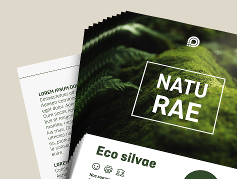 Flyer Öko- und Naturpapiere