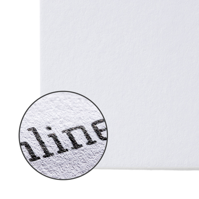 Bild Detailansicht von Offsetpapier mit rauer, saugf�higer Struktur, ideal zum Beschriften.