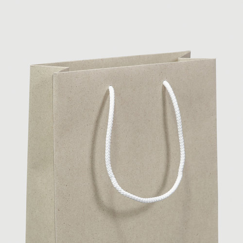Taschen mit Stoffkordelgriffen aus Öko-/Naturpapier, 30 x 40 x 10 cm 1